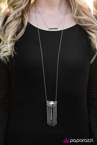 Paparazzi "Chase The Wind" Black Necklace & Earring Set Paparazzi Jewelry