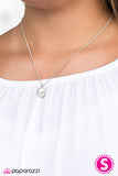 Paparazzi "Chasing A GLEAM" White Necklace & Earring Set Paparazzi Jewelry