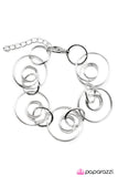 Paparazzi "Chasing Your Tail" Silver Bracelet Paparazzi Jewelry