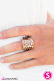 Paparazzi "Checkerboard Chic" Copper Ring Paparazzi Jewelry