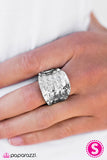 Paparazzi "Checkerboard Chic" Silver Ring Paparazzi Jewelry