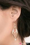 Paparazzi "Check, Please! - Gold" earring Paparazzi Jewelry