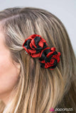 Paparazzi "Check This Out" Red Hair Clip Paparazzi Jewelry