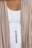 Paparazzi "Cheers To A New Year" Silver Necklace & Earring Set Paparazzi Jewelry