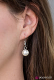 Paparazzi "Cheers To A New Year" White Necklace & Earring Set Paparazzi Jewelry
