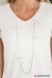 Paparazzi "Cheers To Tears - Silver" necklace Paparazzi Jewelry