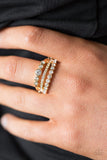 Paparazzi "Cherish The Glitter" Gold Ring Paparazzi Jewelry