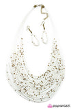 Paparazzi "Cherokee Falls" White Necklace & Earring Set Paparazzi Jewelry