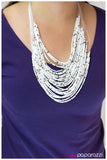 Paparazzi "Cherokee Falls" White Necklace & Earring Set Paparazzi Jewelry