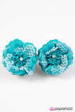 Paparazzi "Cherokee Rose" Blue Hair Clip Paparazzi Jewelry