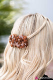 Paparazzi "Cherokee Rose" Brown Hair Clip Paparazzi Jewelry