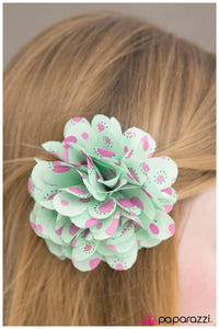 Paparazzi "Chick Flick" Green Hair Clip Paparazzi Jewelry