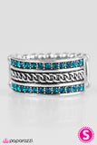 Paparazzi "Chicly Chicago" Blue Ring Paparazzi Jewelry