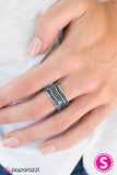 Paparazzi "Chicly Chicago" Blue Ring Paparazzi Jewelry