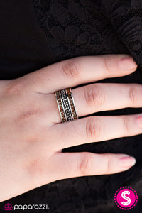 Paparazzi "Chicly Chicago" Brown Ring Paparazzi Jewelry