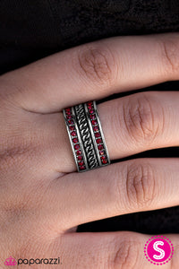 Paparazzi "Chicly Chicago" Red Ring Paparazzi Jewelry