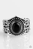 Paparazzi "Chief of Chic" Black Ring Paparazzi Jewelry