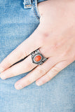 Paparazzi VINTAGE VAULT "Chief of Chic" Orange Ring Paparazzi Jewelry