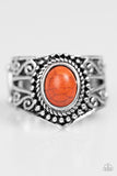 Paparazzi VINTAGE VAULT "Chief of Chic" Orange Ring Paparazzi Jewelry