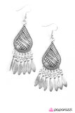 Paparazzi "Chime Rhyme - Silver" earring Paparazzi Jewelry