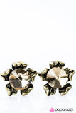 Paparazzi "Chin Up, Buttercup" Brass Post Earrings Paparazzi Jewelry