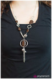 Paparazzi "Chocolate Prose" Brown Necklace & Earring Set Paparazzi Jewelry