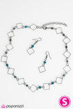 Paparazzi "City Block - Blue" necklace Paparazzi Jewelry