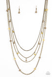 Paparazzi "City Cache - Brass" necklace Paparazzi Jewelry