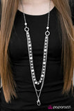 Paparazzi "City Girl" White Lanyard Necklace & Earring Set Paparazzi Jewelry
