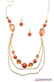 Paparazzi "City Lights - Orange" necklace Paparazzi Jewelry
