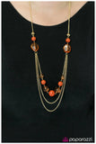 Paparazzi "City Lights - Orange" necklace Paparazzi Jewelry