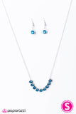 Paparazzi "City Skyline" Blue Necklace & Earring Set Paparazzi Jewelry