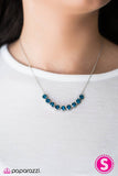 Paparazzi "City Skyline" Blue Necklace & Earring Set Paparazzi Jewelry