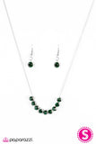 Paparazzi "City Skyline" Green Necklace & Earring Set Paparazzi Jewelry