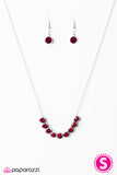 Paparazzi "City Skyline" Red Necklace & Earring Set Paparazzi Jewelry