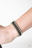 Paparazzi "City Sleek - Black" bracelet Paparazzi Jewelry