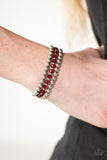 Paparazzi "City Sleek - Red" bracelet Paparazzi Jewelry