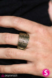 Paparazzi "City Storm" Brass Ring Paparazzi Jewelry