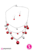 Paparazzi "Classically Captivating - Red" necklace Paparazzi Jewelry