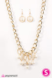 Paparazzi "Classic Girl" Gold Necklace & Earring Set Paparazzi Jewelry