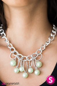 Paparazzi "Classic Girl" Green Necklace & Earring Set Paparazzi Jewelry