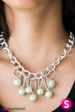 Paparazzi "Classic Girl" Green Necklace & Earring Set Paparazzi Jewelry