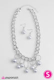 Paparazzi "Classic Girl" Silver Necklace & Earring Set Paparazzi Jewelry