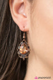 Paparazzi "Classy Casanova" Copper Earrings Paparazzi Jewelry