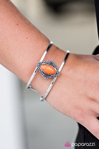 Paparazzi "Cliffside View" Orange Bracelet Paparazzi Jewelry