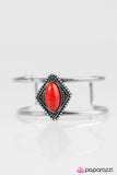 Paparazzi "Cliffside View" Red Bracelet Paparazzi Jewelry