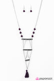 Paparazzi "Climb Every Mountain" Purple Necklace & Earring Set Paparazzi Jewelry