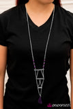 Paparazzi "Climb Every Mountain" Purple Necklace & Earring Set Paparazzi Jewelry