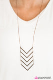 Paparazzi "Climb High - Copper" necklace Paparazzi Jewelry