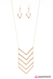 Paparazzi "Climb High - Gold" necklace Paparazzi Jewelry